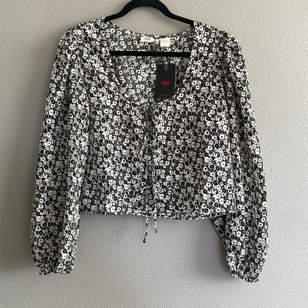 Levi’s floral blouse